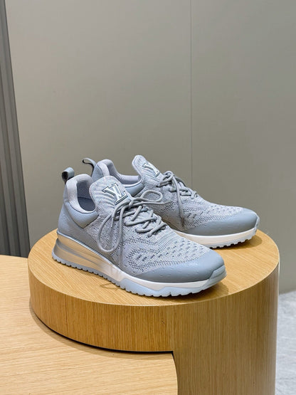 LV Runner Sneakers In Gray Colorway
