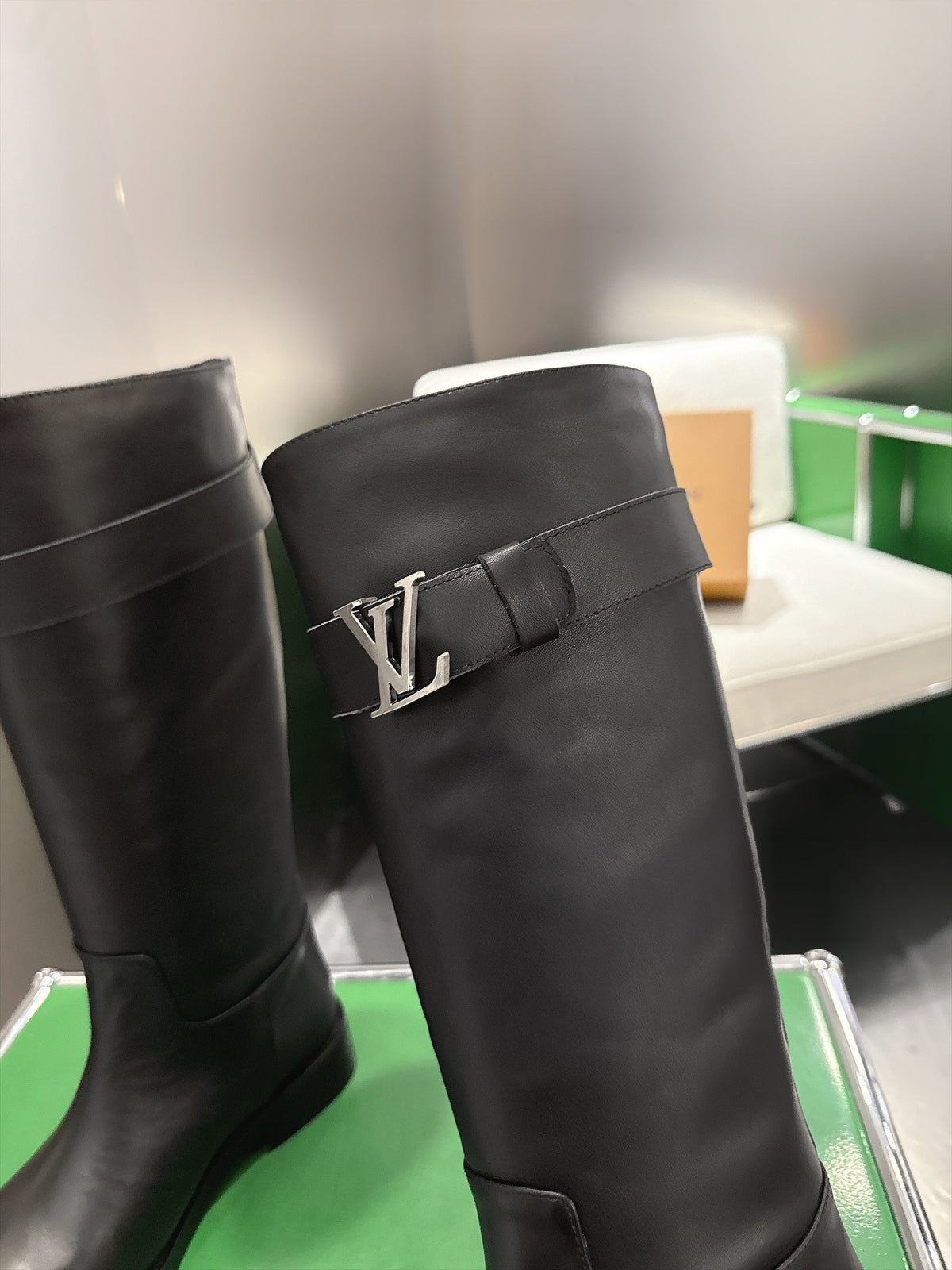 Heritage Riding Boots With Silver-Tone Initiales