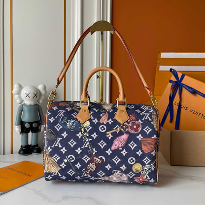 Travel Print Boston Duffel Bag