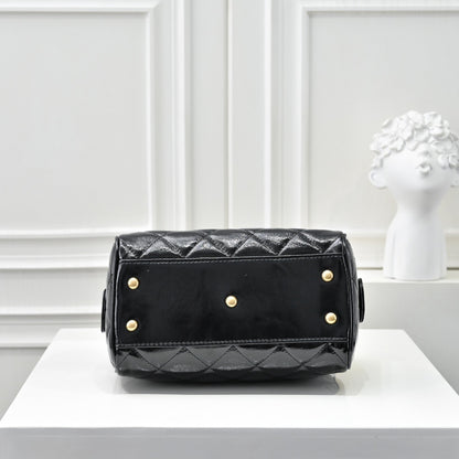 Small Bowling Bag In Black & Gold