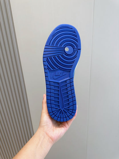 LV Monogram Denim Pattern Trainer Sneakers