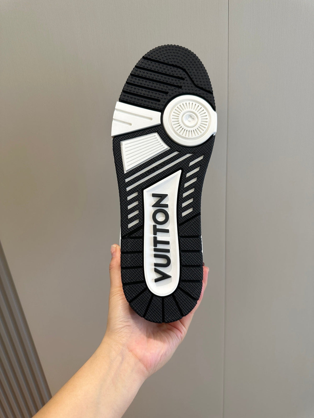 LV Trainer Sneaker In Black And White Colorway