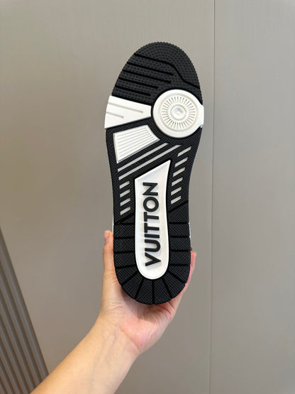 LV Trainer Sneaker In Black And White Colorway