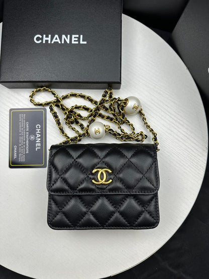 Pearl Crush Mini Flap Bag