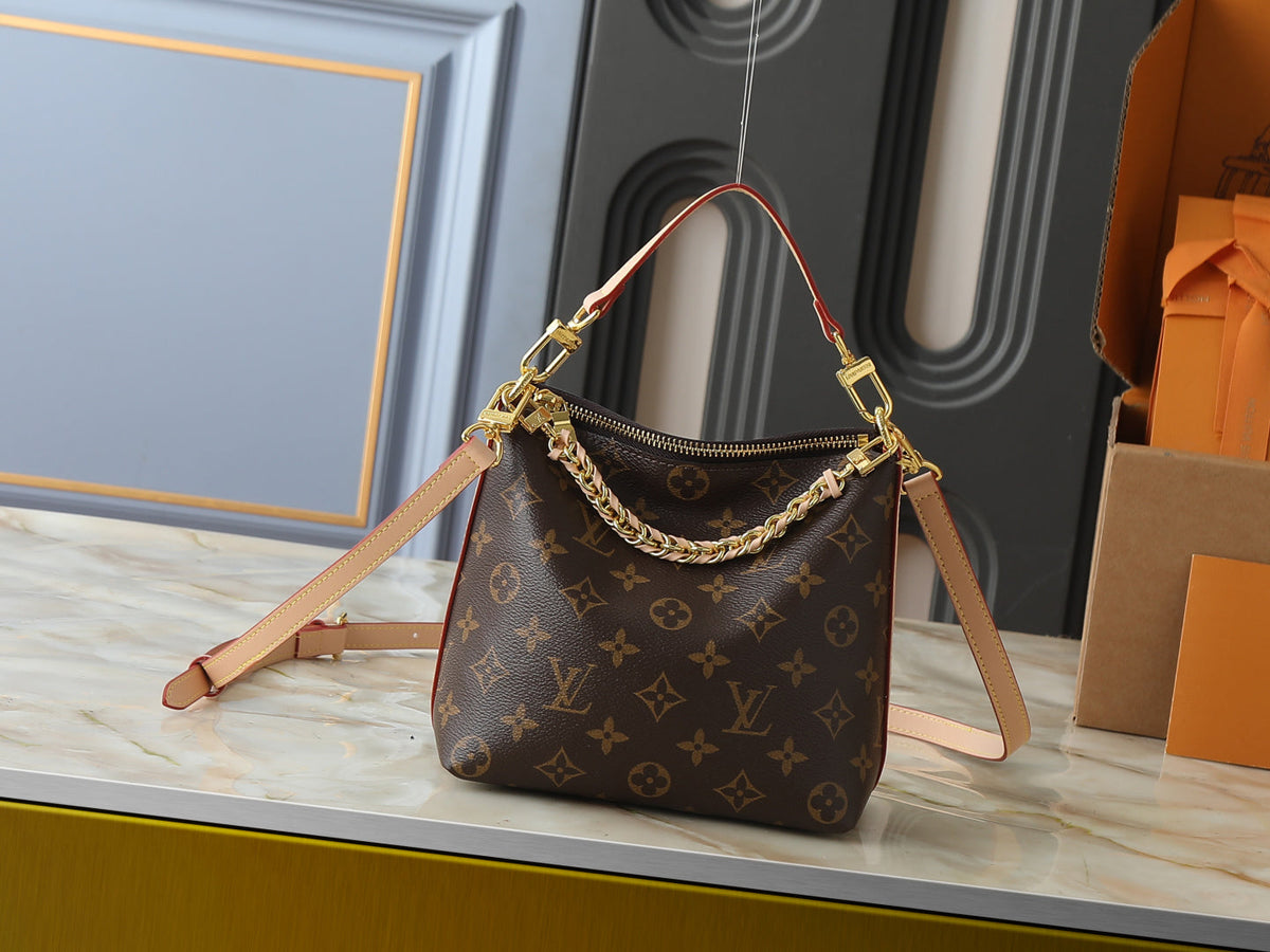LV Multipass Handbag With Gold-Toned Braided Chain