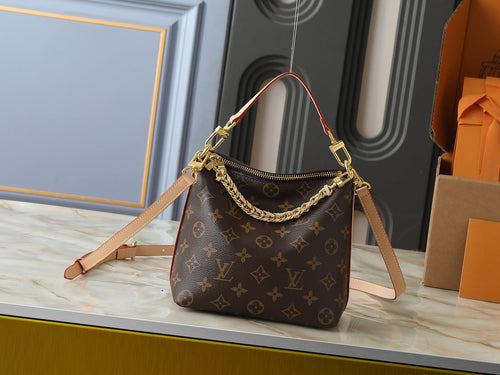 LV Multipass Handbag With Gold-Toned Braided Chain