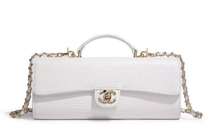 Long Top Handle Clutch With Chain