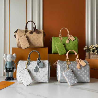 Monogram Boston Bag with Coin Pouch