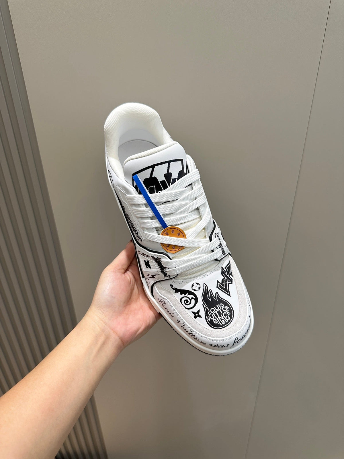 LV Trainer Comic Motifs Sneakers