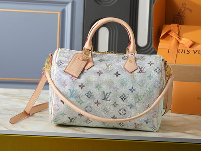 Crystal Monogram Travel Duffel Bag