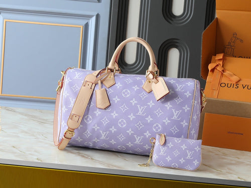 Speedy P9 Bandouliere Pastel Purple Handbag