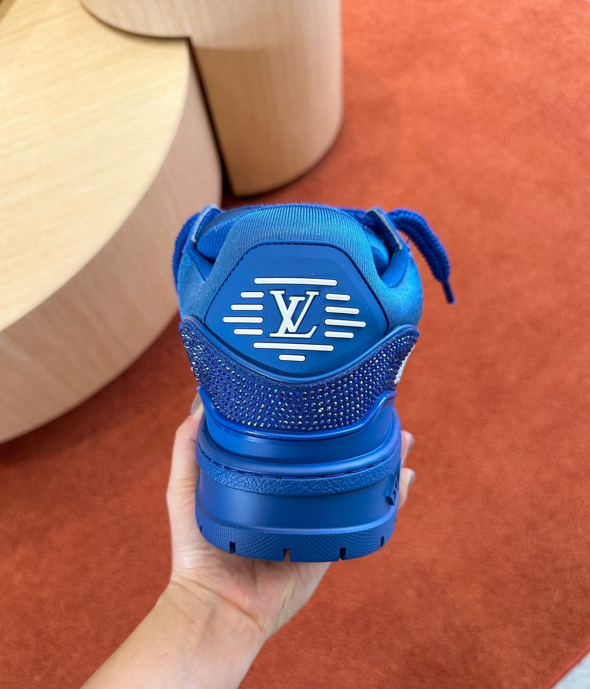LV Trainer Maxi In Vibrant Blue Color