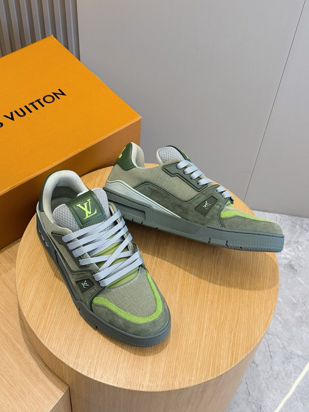 LV Trainer Outdoor Sneaker In Green