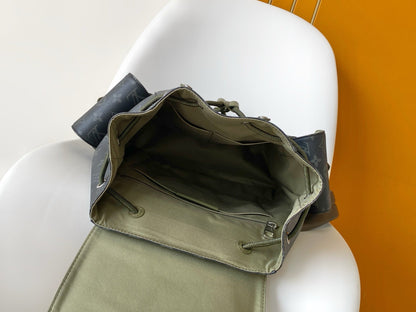 Christopher MM With Dark Monogram Eclipse And Khaki-Green Straps