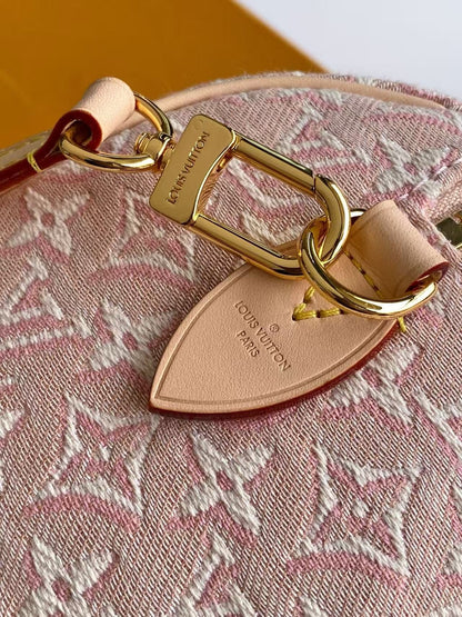 Speedy Bandouliere 20 Pink Monogram Jacquard Canvas