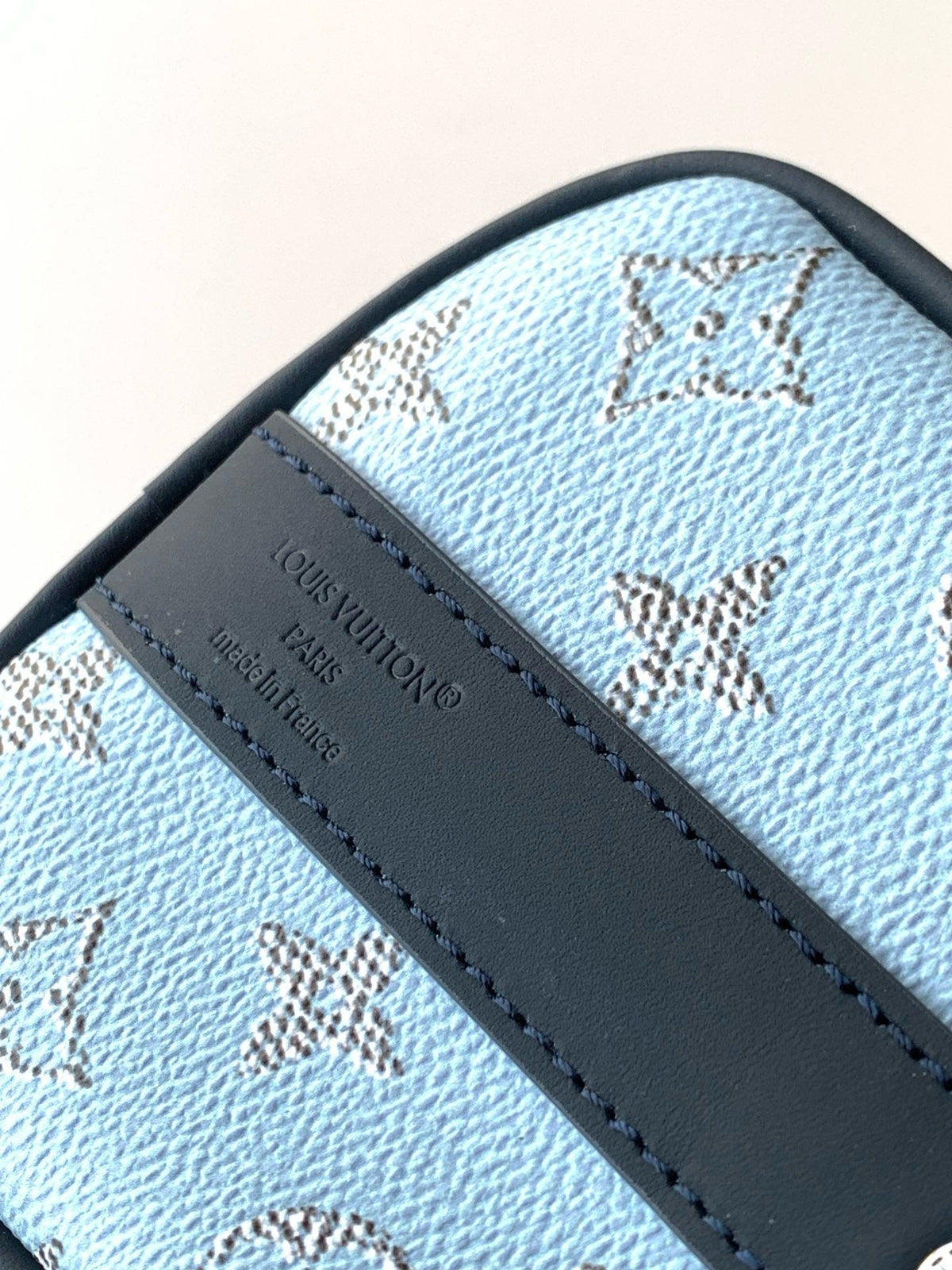 Keepall Bandouliere 25 Blue Monogram Heritage Canvas