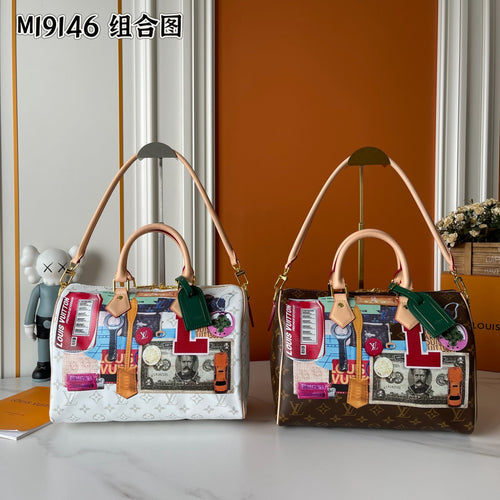 Travel Patchwork Boston Bag
