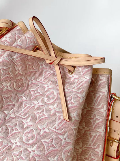 Noe In The Rose Ruban Monogram Jacquard Fabric