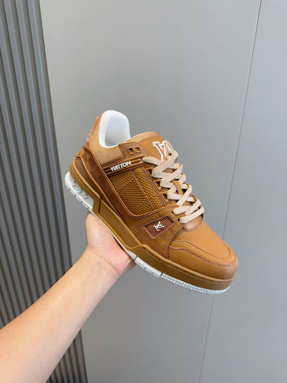 LV Trainer In Cognac Colorway