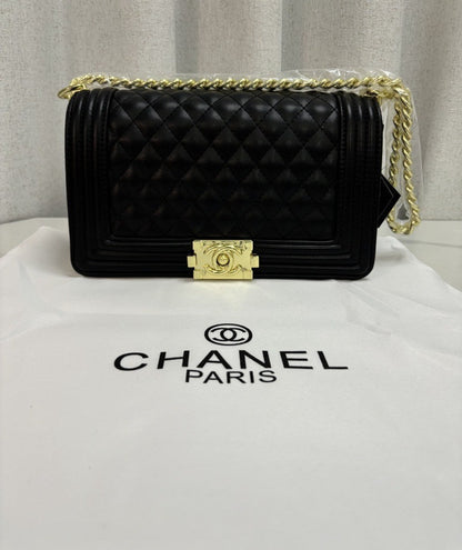 Caviar Quilted New Medium Boy Flap
