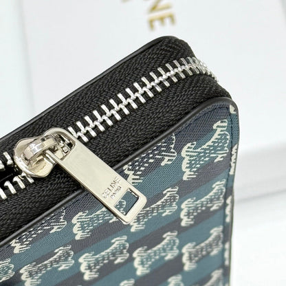 Bi-fold Wallet IN Striped Triomphe Canvas Wallet