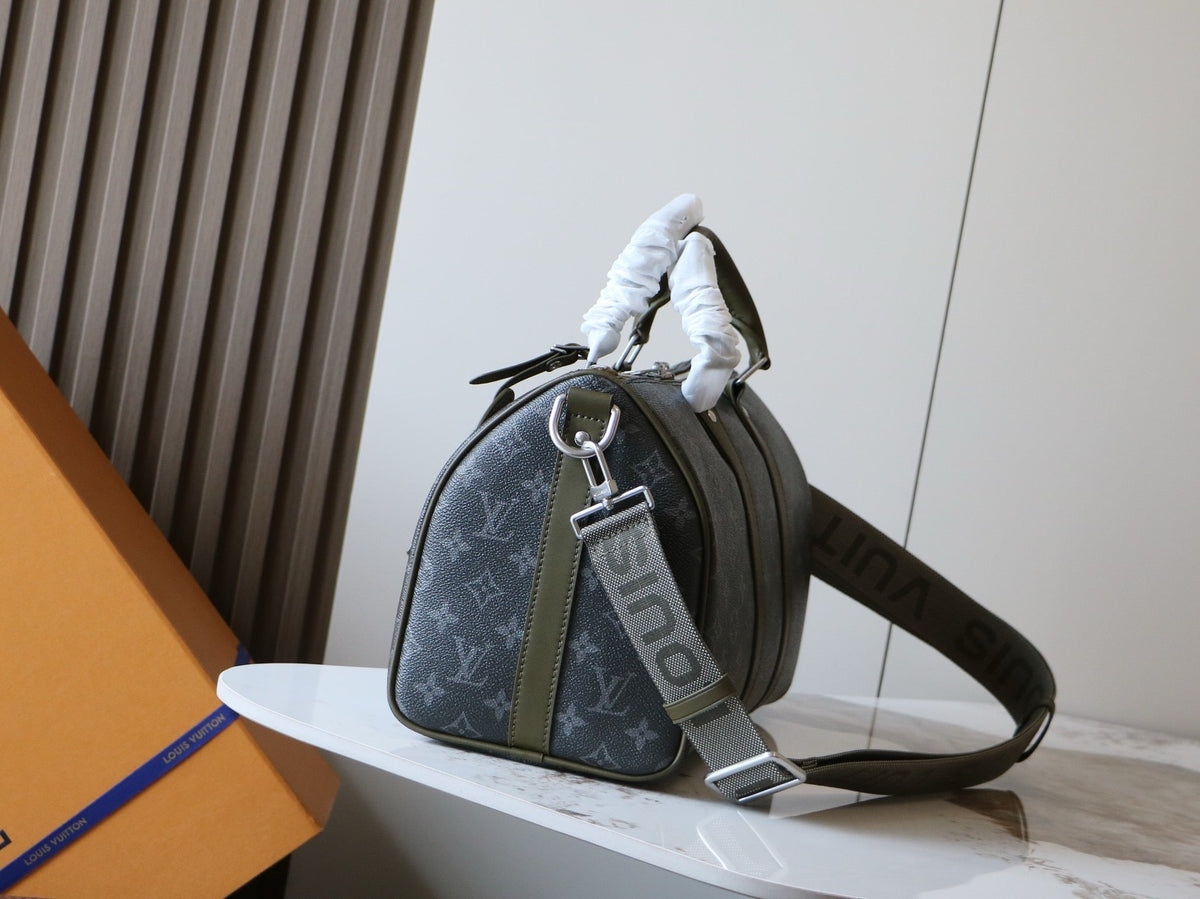 Keepall Bandouliere In Monogram Eclipse Canvas