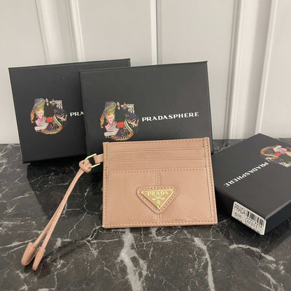 Card Holder With Triangle Logo