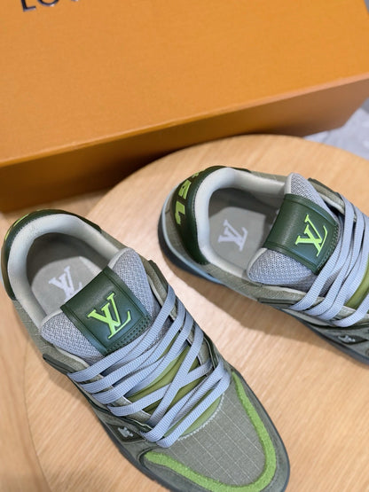 LV Trainer Outdoor Sneaker In Green
