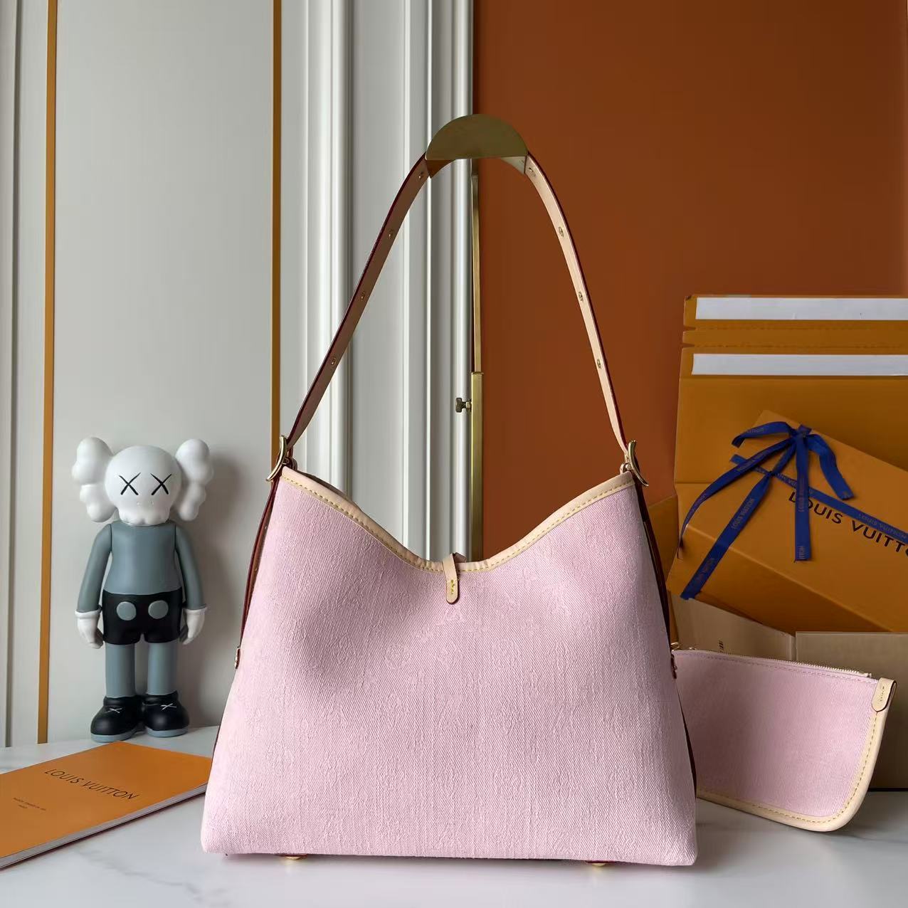 Soft Pink Hobo Tote Bag (Large and Medium)