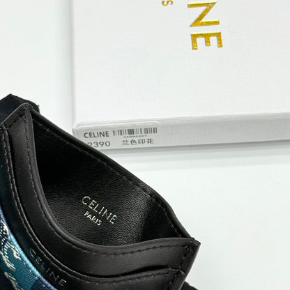Medium Striped Triomphe Card Holder