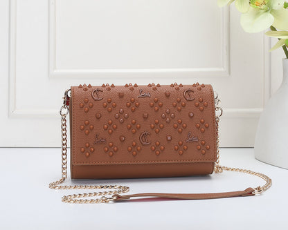 Rivet Chain Shoulder Bag