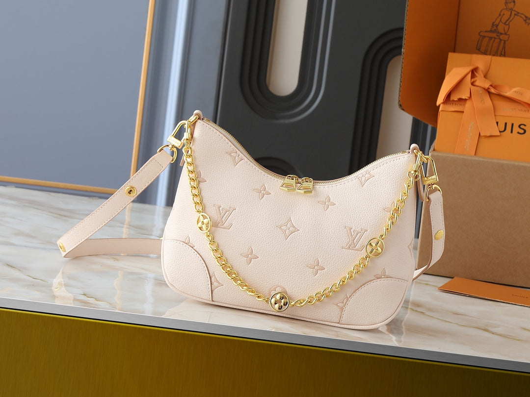 Curved Hobo-Style Shoulder Bag