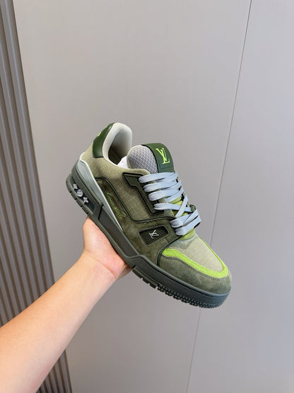 LV Trainer Outdoor Sneaker In Green