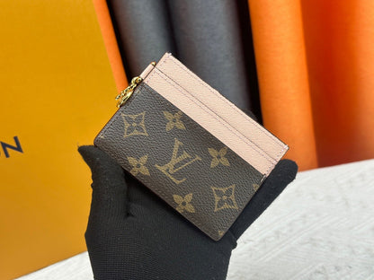 Charms Card Holder Monogram Canvas