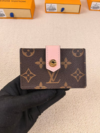 Brown Monogram with Pink Tab