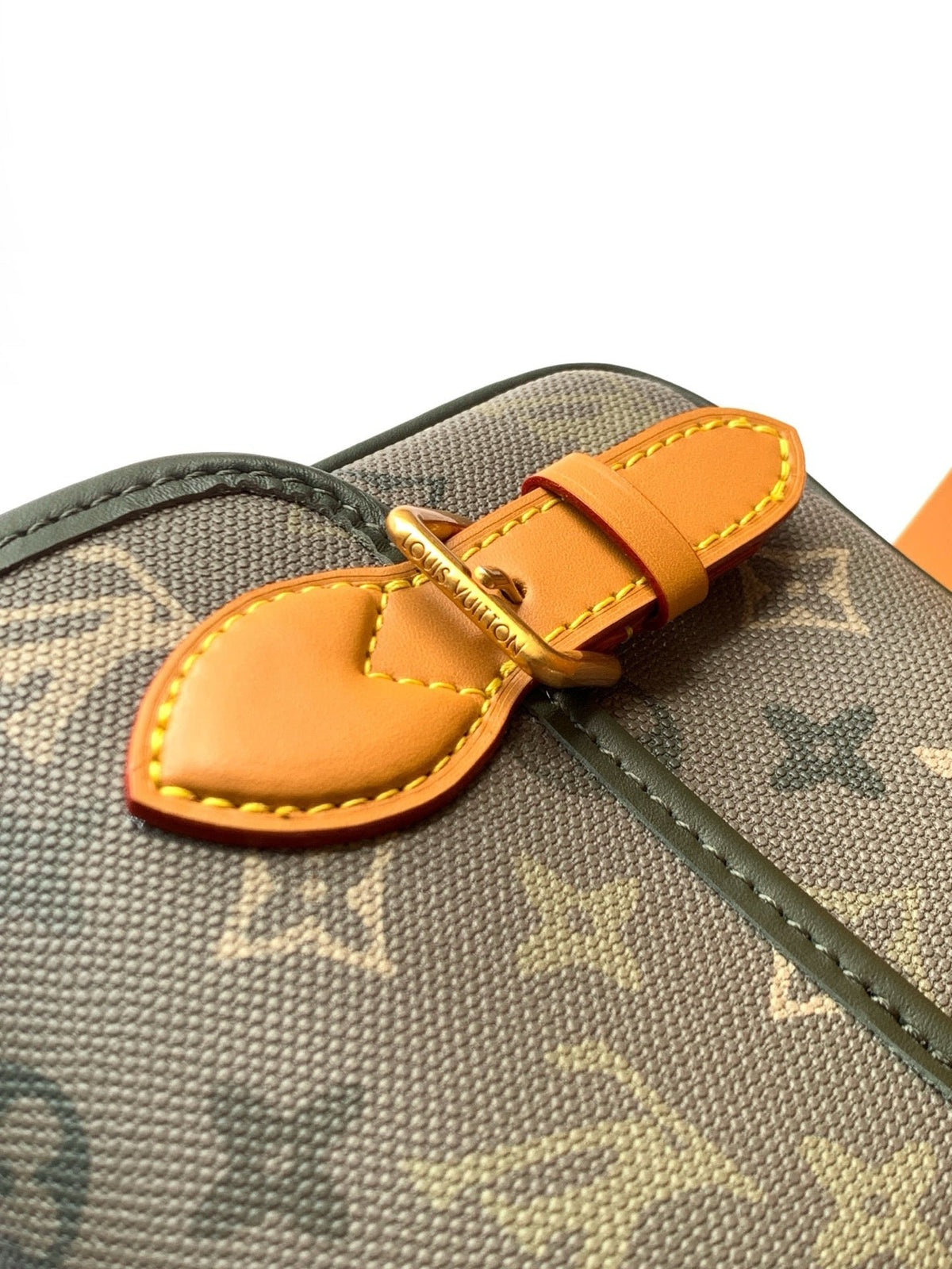 Satchel Wearable Wallet With Khaki Monogram Surplus Canvas