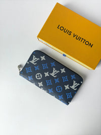 Navy Blue with Royal Blue & White Print