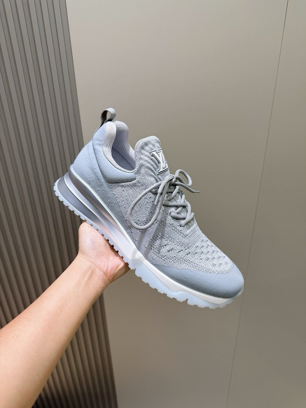 LV Runner Sneakers In Gray Colorway
