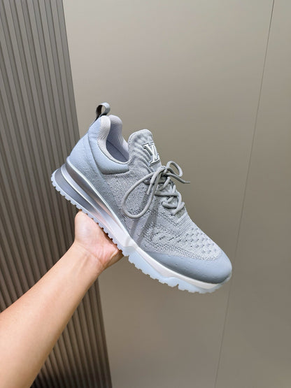 LV Runner Sneakers In Gray Colorway