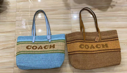 Luxury Woven Straw Tote Bag