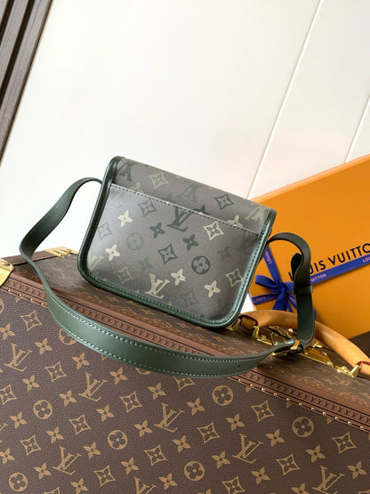 Satchel Wearable Wallet With Khaki Monogram Surplus Canvas