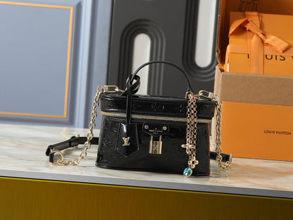 Premium Vanity Cosmetic Bag with Top Handle