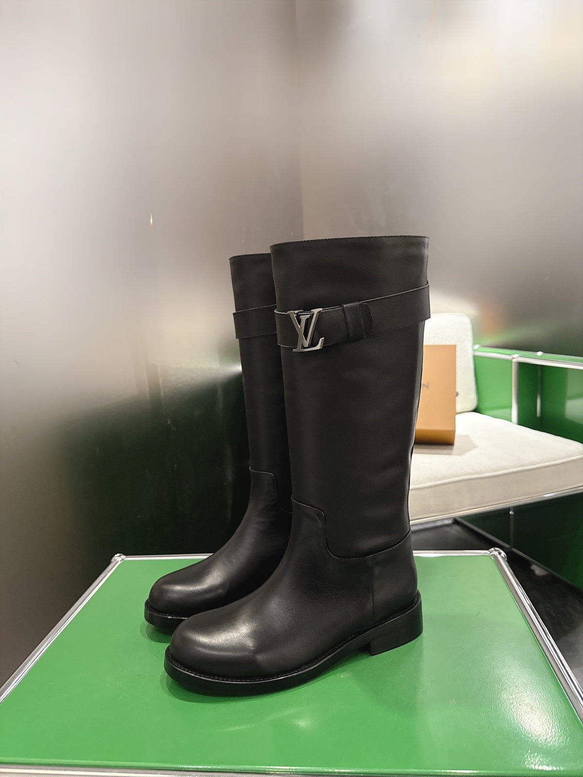 Heritage Riding Boots With Silver-Tone Initiales