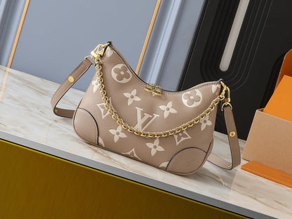 Curved Hobo-Style Shoulder Bag