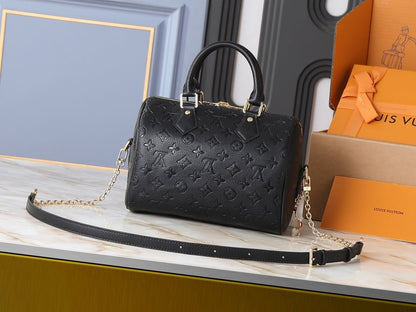 Speedy Soft Monogram Black Bag