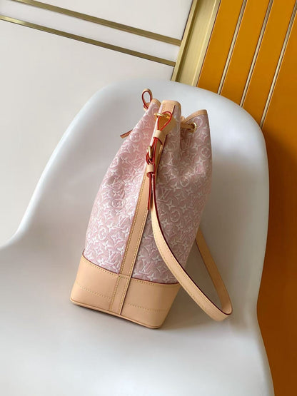 Noe In The Rose Ruban Monogram Jacquard Fabric