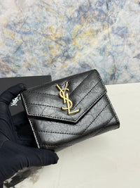 Black With Gold-Tone Logo