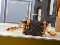 Brown Monogram with Tan Leather Trim