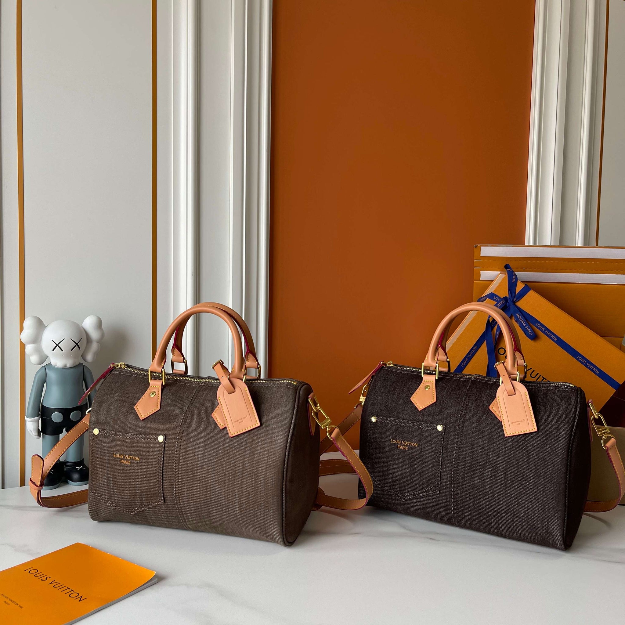 Denim Boston Bag