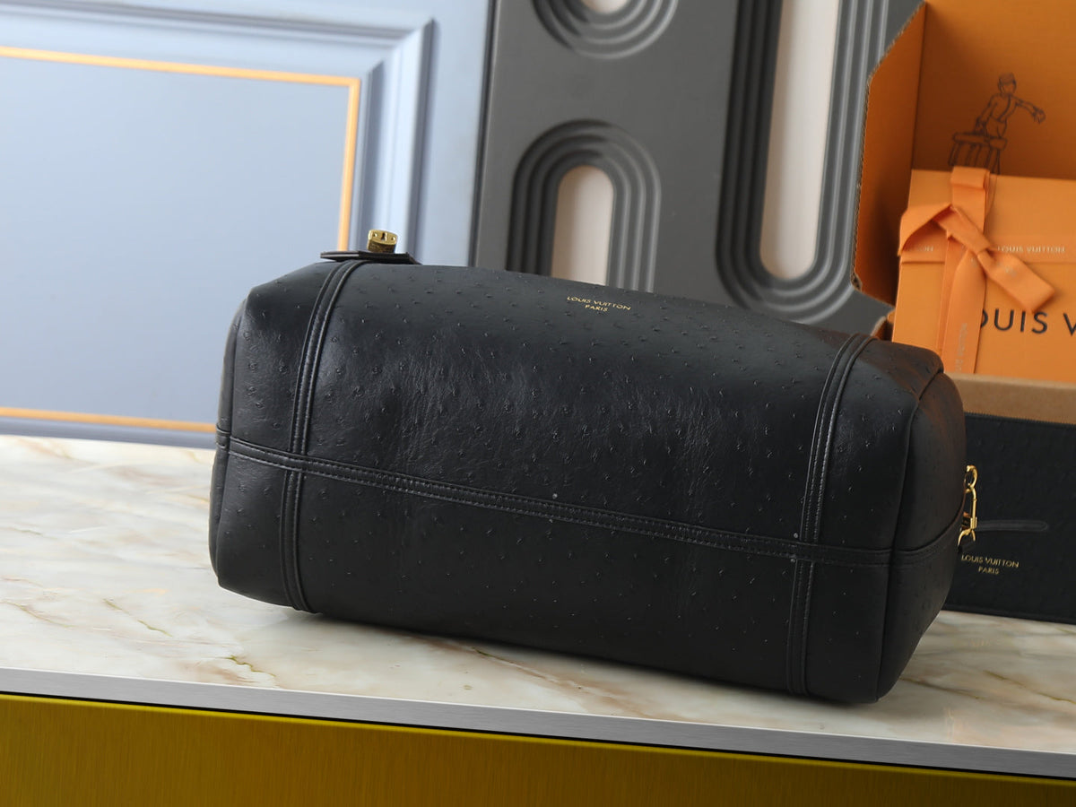 LV Express Handbag In Black Leather